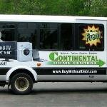 Continental Home Centers on a Charllote "EATRAN" bus.