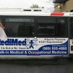 RediMed Bus Ad on the Bay Metro Buses Bay City, Michigan.