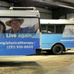Munson Medical Center Bus Ads on the BATA buses Traverse City, Michigan.